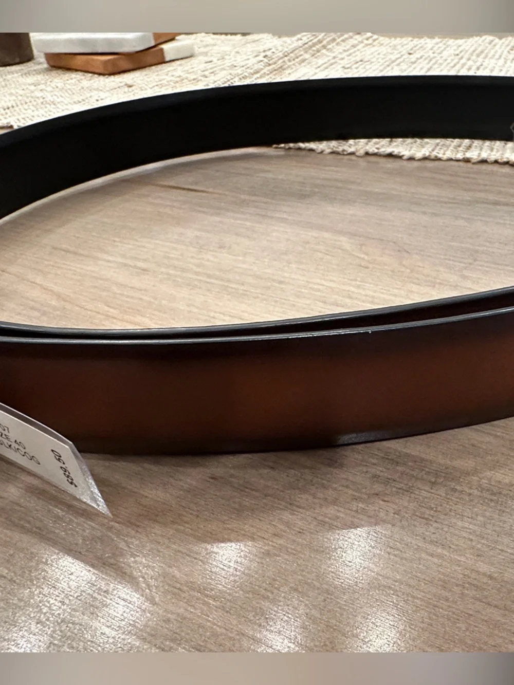 Ted Baker Black and Brown Reversible Men's Leather Belt